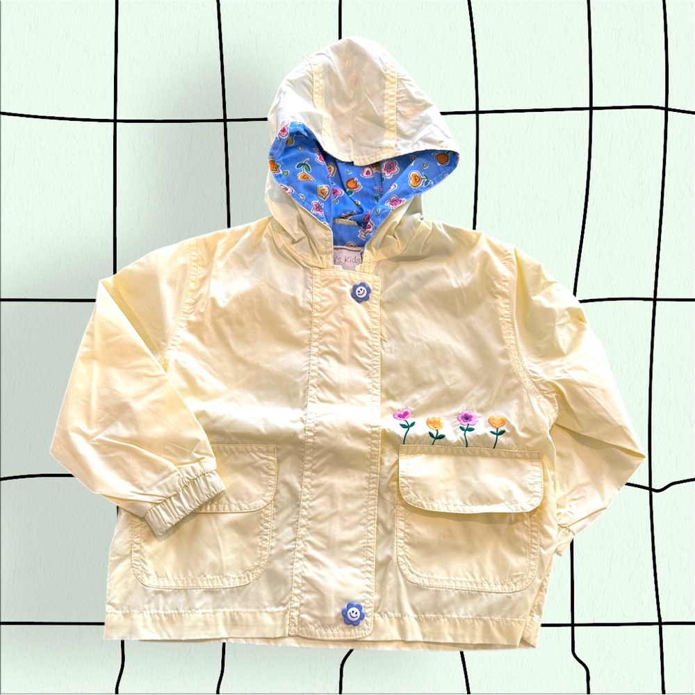 Sweet Vintage Little Girls Raincoat